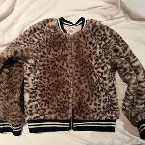 Art Class Faux Fur Jacket girls size 6/6x